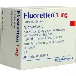 FLUORETTEN 1,0 mg tabletės, 300 vnt