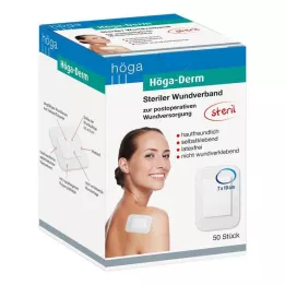 HÖGA-DERM Sterilūs pleistrai 70x100 mm, 50 vnt