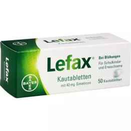 LEFAX Kramtomosios tabletės, 50 vnt