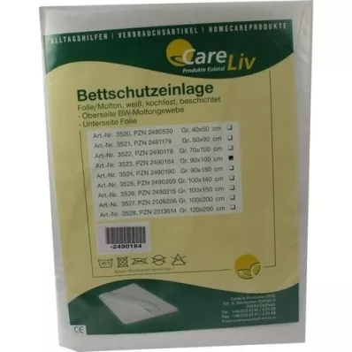 BETTSCHUTZEINLAGE Folija Molton 90x100 cm, 1 vnt