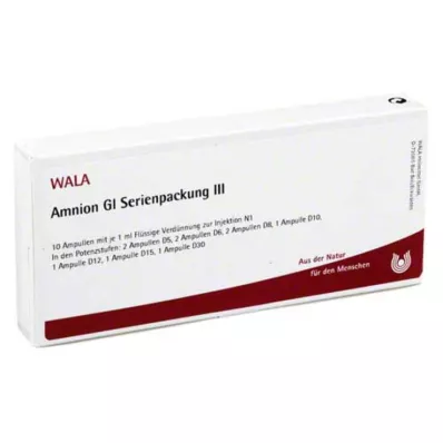 AMNION GL Serijinė pakuotė 3 ampulės, 10X1 ml AMNION GL Serijinė pakuotė 3 ampulės, 10X1 ml