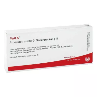 ARTICULATIO Coxae GL Serijinė pakuotė 3 ampulės, 10X1 ml ARTICULATIO Coxae GL Serijinė pakuotė 3 ampulės, 10X1 ml