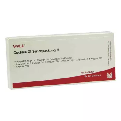 COCHLEA GL Serijinė pakuotė 3 ampulės, 10X1 ml