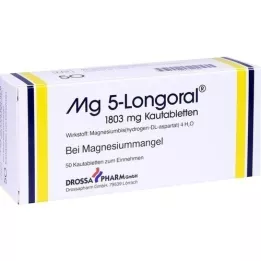 MG 5 LONGORAL Kramtomosios tabletės, 50 vnt