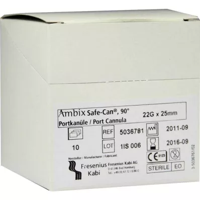 AMBIX Safe-Can Portpunkt.Kan.22 Gx25 mm sulenktas, 10 vnt AMBIX Safe-Can Portpunkt.Kan.22 Gx25 mm sulenktas, 10 vnt