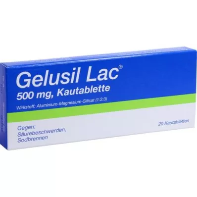 GELUSIL LAC Kramtomosios tabletės, 20 vnt