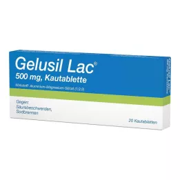 GELUSIL LAC Kramtomosios tabletės, 20 vnt