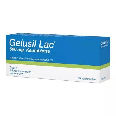 GELUSIL LAC Kramtomosios tabletės, 50 vnt
