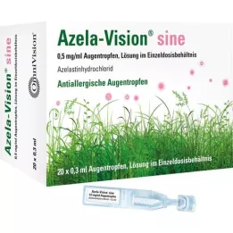 AZELA-Vision sine 0,5 mg/ml vienkartinė oftalmologinė dozė, 20X0,3 ml