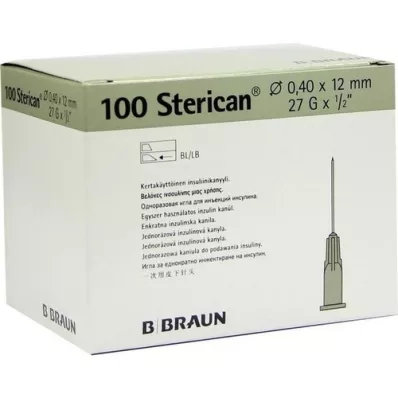 STERICAN Įterpiamasis kanalas 27 Gx1/2 0,4x12 mm, 100 vnt