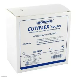 CUTIFLEX Folijos tinkas kvadratinis 38x38 mm MasterAid, 100 vnt