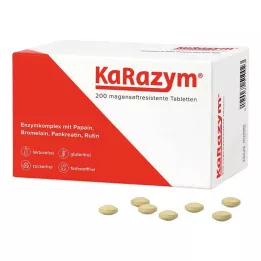 KARAZYM enterinėmis plėvele dengtos tabletės, 200 vnt