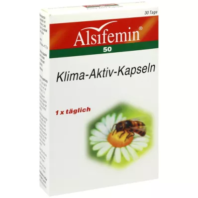 ALSIFEMIN 50 Climate-Active su soja 1x1 kapsulės, 30 kapsulių