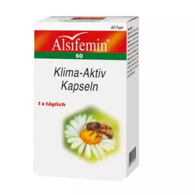 ALSIFEMIN 50 Climate-Active su soja 1x1 kapsulės, 60 kapsulių ALSIFEMIN 50 Climate-Active su soja 1x1 kapsulės, 60 kapsulių
