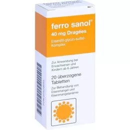 FERRO SANOL dengtos tabletės, 20 vnt