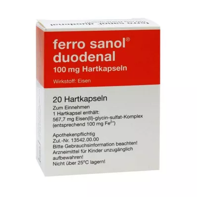 FERRO SANOL dvylikapirštės žarnos Hartkaps.m.msr.überz.Pell., 20 vnt