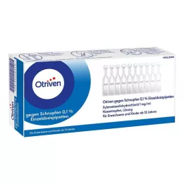 OTRIVEN 0,1 % nosies lašai, vienos dozės pipetė, 40X0,3 ml