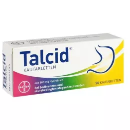 TALCID Kramtomosios tabletės, 50 vnt