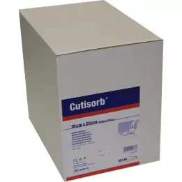 CUTISORB Absorbuojantys įklotai nesterilūs 10x20 cm, 100 vnt
