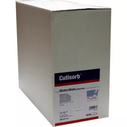 CUTISORB Absorbuojantys įklotai nesterilūs 20x40 cm, 50 vnt