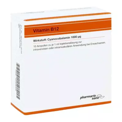 VITAMIN B12 RÖWO 1000 μg ampulės, 10X1 ml