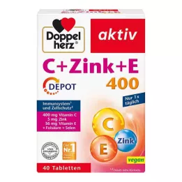 DOPPELHERZ C+Cinkas+E Depot tabletės, 40 vnt