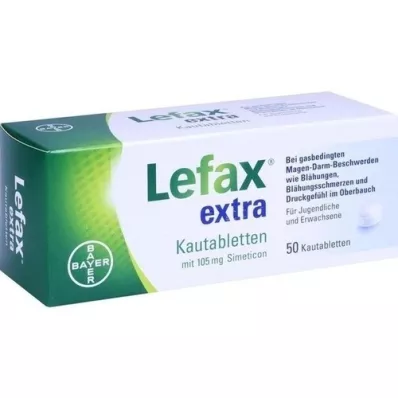 LEFAX papildomos kramtomosios tabletės, 50 vnt