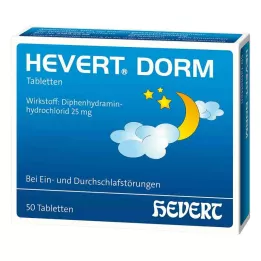 HEVERT DORM Tabletės, 50 vnt