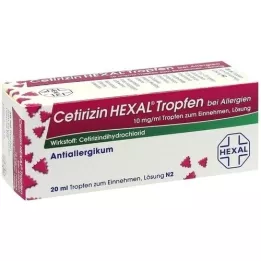 CETIRIZIN HEXAL Lašai nuo alergijos, 20 ml