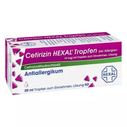 CETIRIZIN HEXAL Lašai nuo alergijos, 20 ml