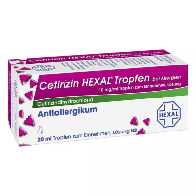 CETIRIZIN HEXAL Lašai nuo alergijos, 20 ml CETIRIZIN HEXAL Lašai nuo alergijos, 20 ml