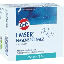 EMSER Nosies skalavimo druska fiziologinė Btl., 20 vnt