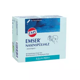 EMSER Nosies skalavimo druska fiziologinė Btl., 20 vnt