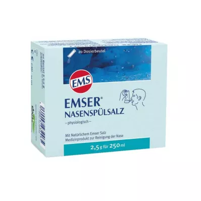 EMSER Nosies skalavimo druska fiziologinė Btl., 20 vnt