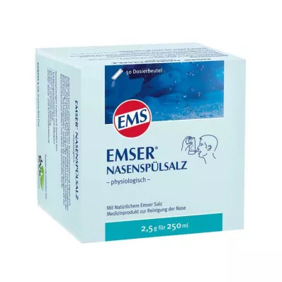 EMSER Nosies skalavimo druska fiziologinė Btl., 50 vnt