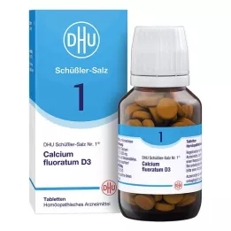 BIOCHEMIE DHU 1 Calcium fluoratum D 3 tabletės, 200 kapsulių