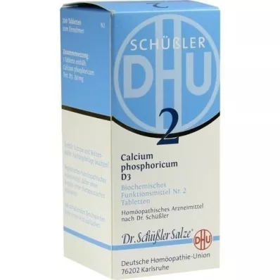 BIOCHEMIE DHU 2 Calcium phosphoricum D 3 tabletės, 200 kapsulių