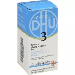 BIOCHEMIE DHU 3 Ferrum phosphoricum D 3 tabletės, 200 kapsulių