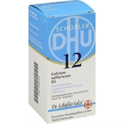 BIOCHEMIE DHU 12 Calcium sulphuricum D 3 tabletės, 200 kapsulių