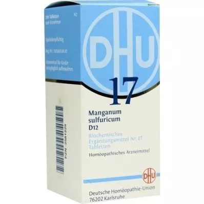 BIOCHEMIE DHU 17 Manganum sulfuricum D 12 tablečių, 200 vnt