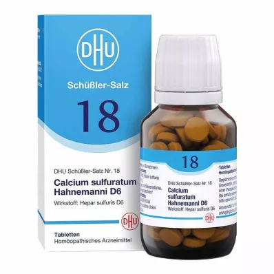 BIOCHEMIE DHU 18 Calcium sulphuratum D 6 tabletės, 200 kapsulių BIOCHEMIE DHU 18 Calcium sulphuratum D 6 tabletės, 200 kapsulių