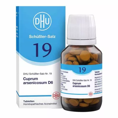 BIOCHEMIE DHU 19 Cuprum arsenicosum D 6 tabletės, 200 kapsulių BIOCHEMIE DHU 19 Cuprum arsenicosum D 6 tabletės, 200 kapsulių
