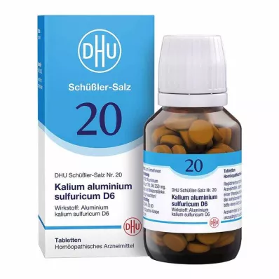 BIOCHEMIE DHU 20 Kalio alum.sulfur.D 6 tabletės, 200 vnt