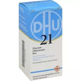 BIOCHEMIE DHU 21 Zincum chloratum D 12 tablečių, 200 kapsulių