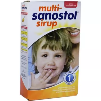 MULTI SANOSTOL Sirupas be pridėtinio cukraus, 260 g