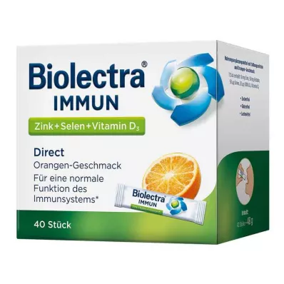 BIOLECTRA Immune Direct lazdelės, 40 vnt
