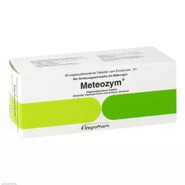 METEOZYM Plėvele dengtos tabletės, 50 vnt