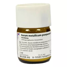 AURUM METALLICUM PRAEPARATUM D 12 Tritiravimas, 50 g