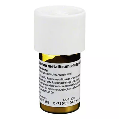 AURUM METALLICUM PRAEPARATUM D 30 Tritiravimas, 20 g