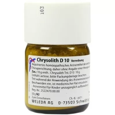 CHRYSOLITH D 10 Tritiravimas, 50 g